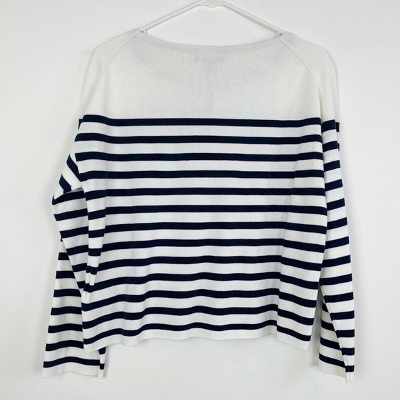 J Crew Striped Sweater Size Small Cabana Patches - Picture 3 of 11